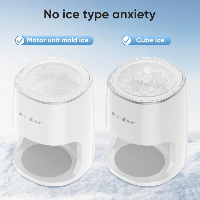 StrongBear Snow Cone Shaved Ice Machine, Electric Ice Shaver Slushie Machine, Snowcone Maker for Kids Birthday Party, House Warming Gifts New Home, Kitchen Gift Ideas, White - Image 3